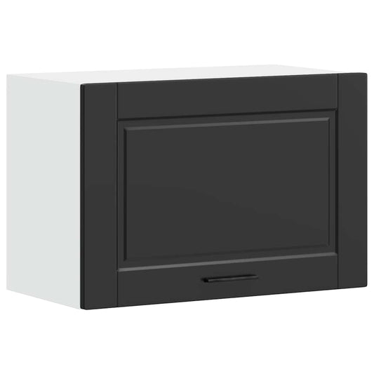 Kitchen Wall Cabinet "Porto" Black Engineered Wood