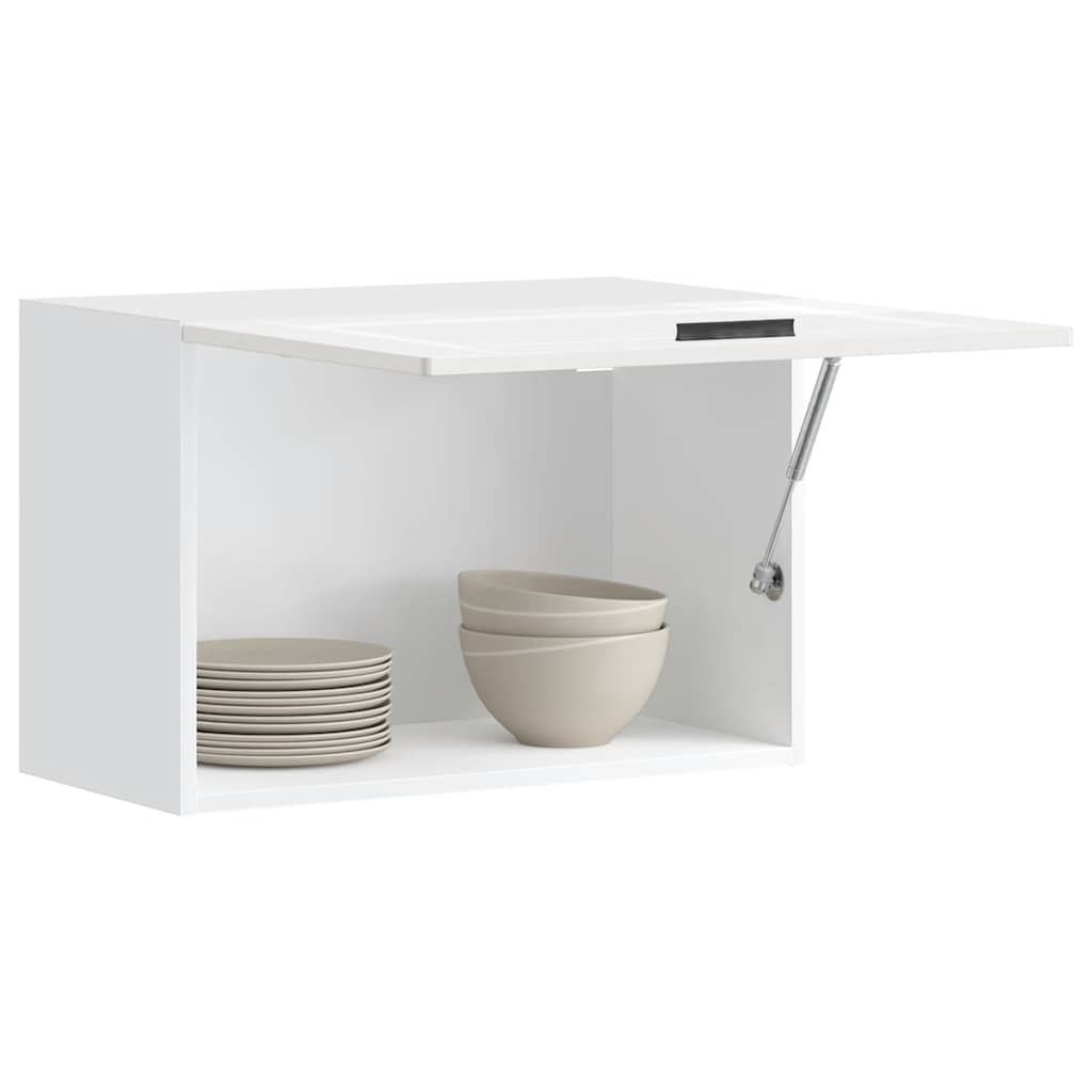 Kitchen Wall Cabinet "Porto" High Gloss White Engineered Wood