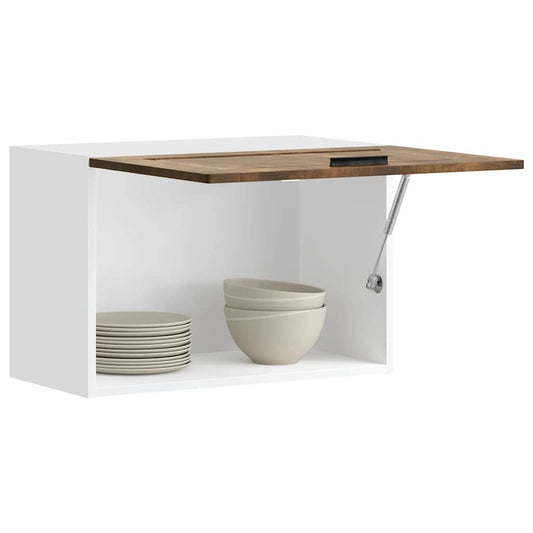 Kitchen Wall Cabinet "Porto" Smoked Oak Engineered Wood