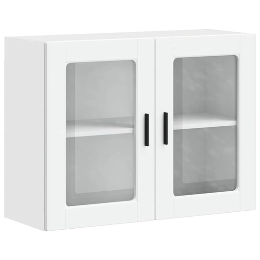 Kitchen Wall Cabinet with Glass Door "Porto" White