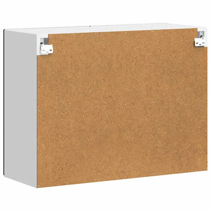 Kitchen Wall Cabinet with Glass Door Porto Black