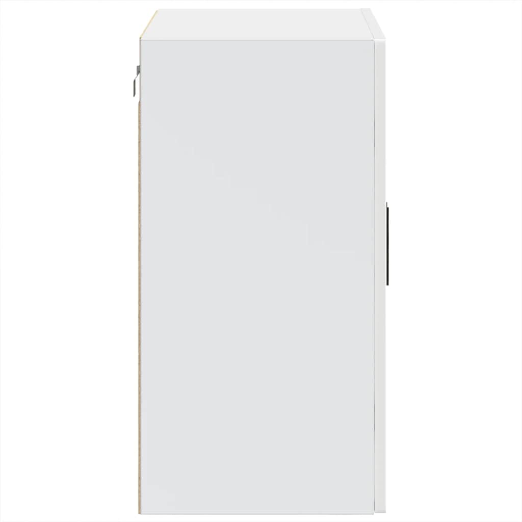 Kitchen Wall Cabinet with Glass Door Porto High Gloss White
