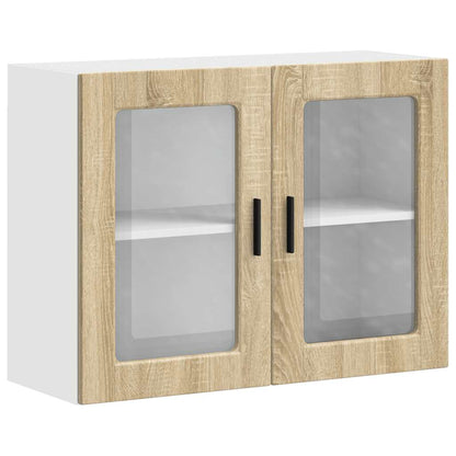 Kitchen Wall Cabinet with Glass Door "Porto" Sonoma Oak