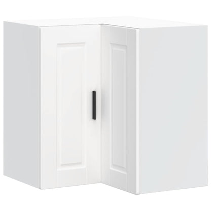 Kitchen Wall Corner Cabinet "Porto" White Engineered Wood