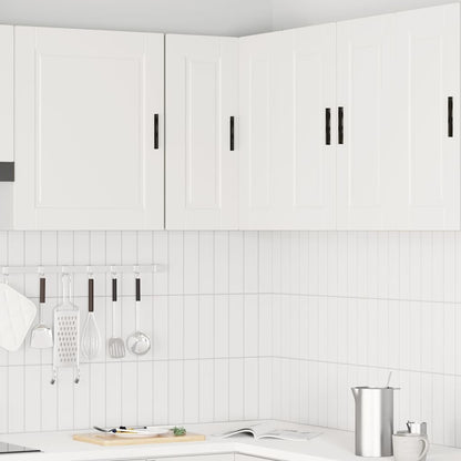 Kitchen Wall Corner Cabinet "Porto" White Engineered Wood