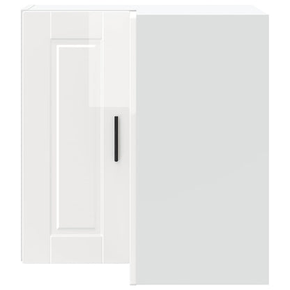 Kitchen Wall Corner Cabinet "Porto" High Gloss White