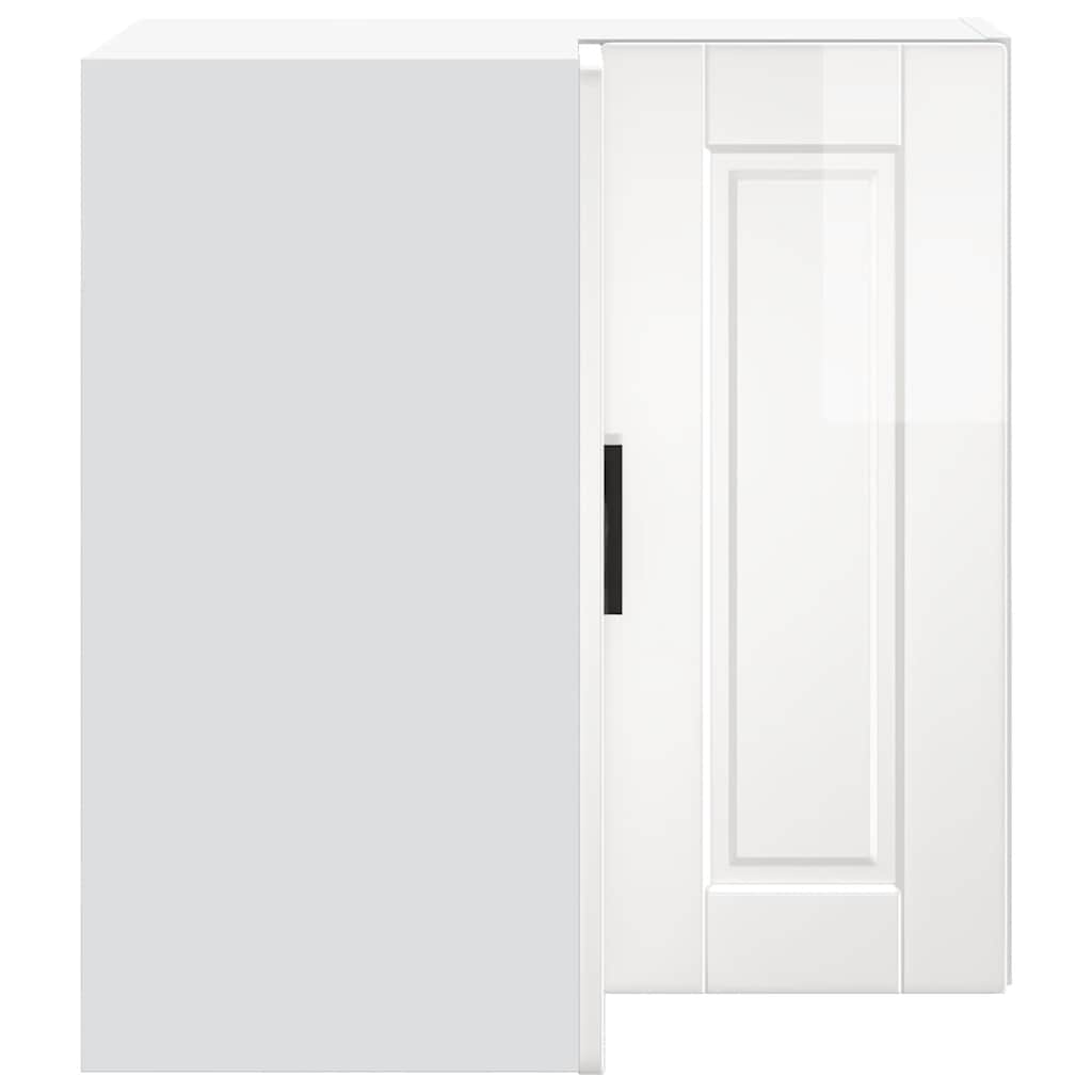 Kitchen Wall Corner Cabinet Porto High Gloss White Engineered Wood