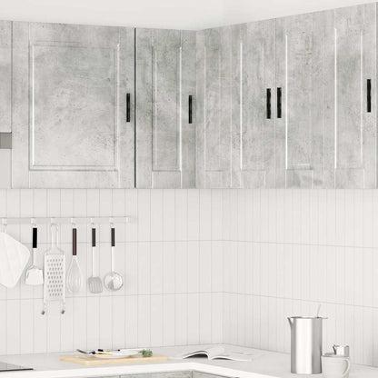 Kitchen Wall Corner Cabinet "Porto" Concrete Grey