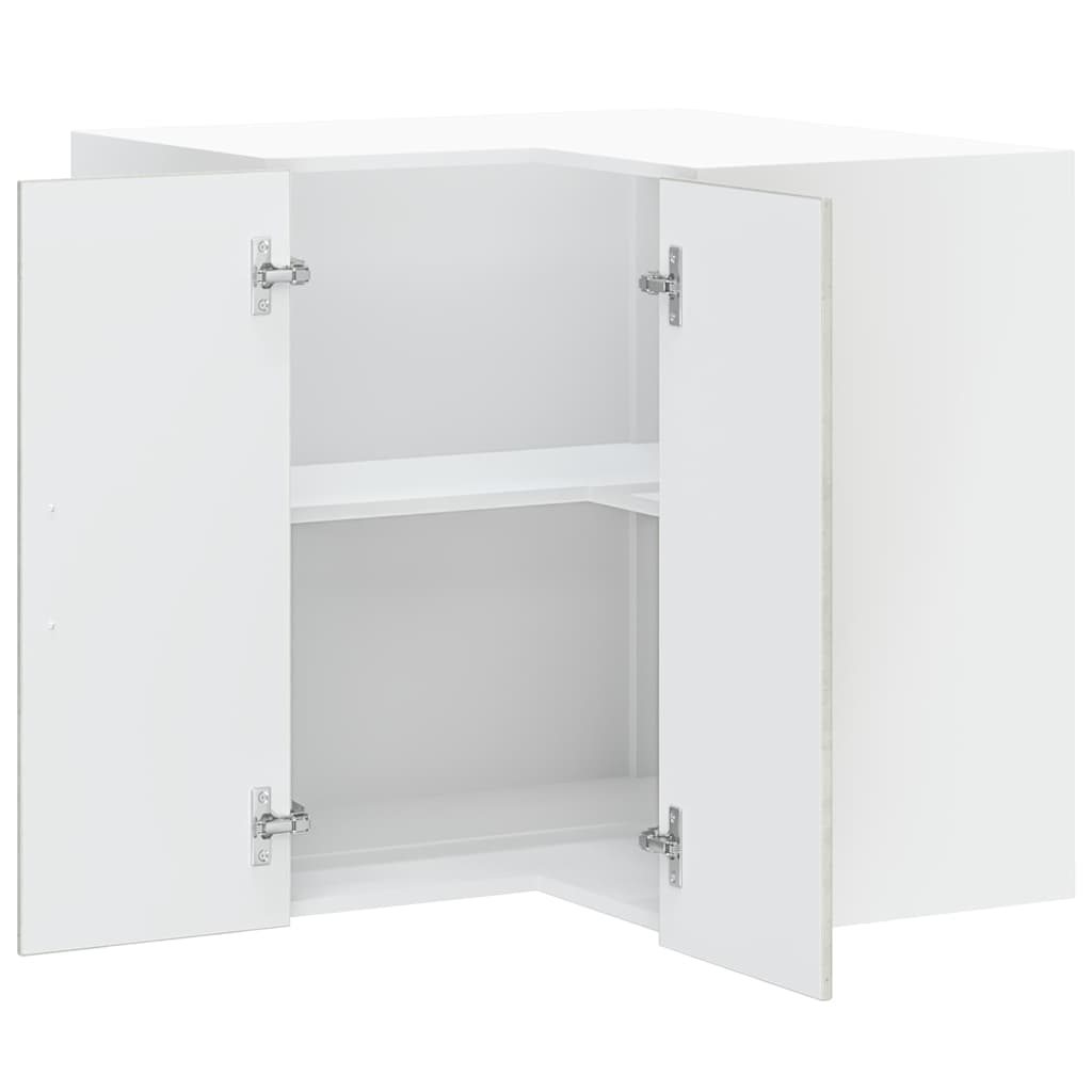 Kitchen Wall Corner Cabinet "Porto" Concrete Grey