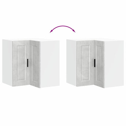 Kitchen Wall Corner Cabinet "Porto" Concrete Grey