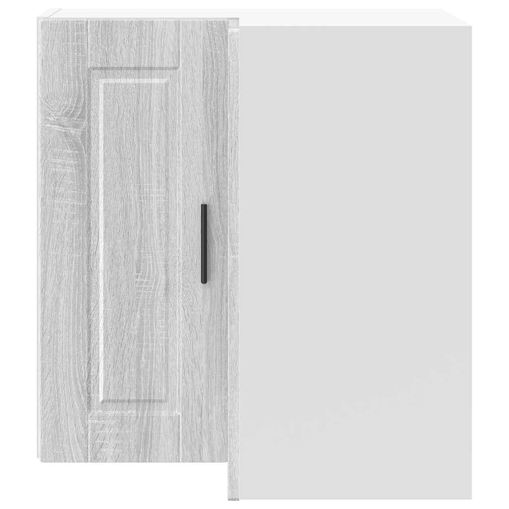 Kitchen Wall Corner Cabinet "Porto" Grey Sonoma Engineered Wood