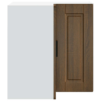 Kitchen Wall Corner Cabinet "Porto" Brown Oak Engineered Wood