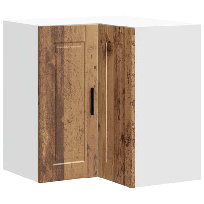 Kitchen Wall Corner Cabinet "Porto" Old Wood Engineered Wood