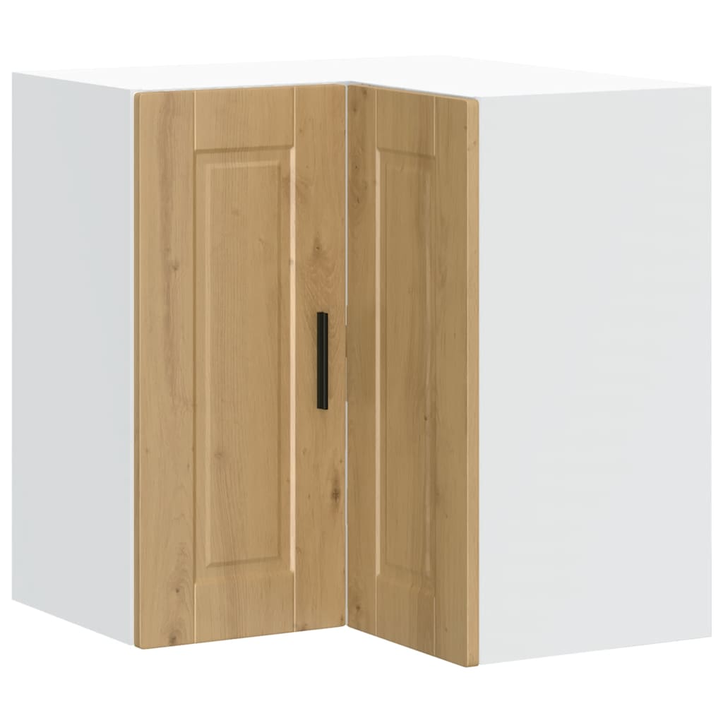 Kitchen Wall Corner Cabinet "Porto" Artisan Oak Engineered Wood