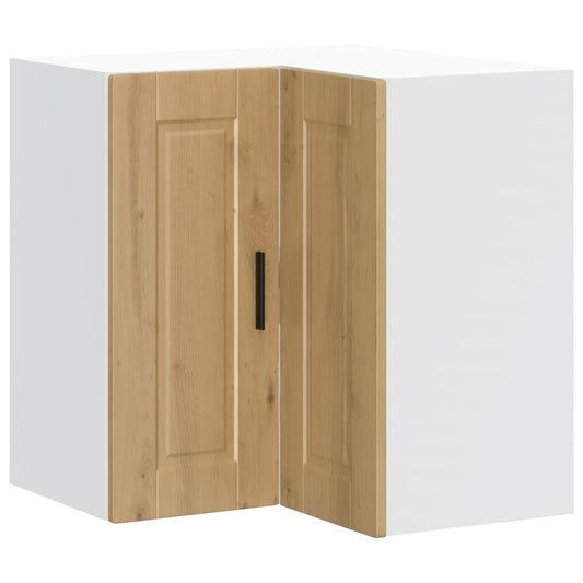 Kitchen Wall Corner Cabinet "Porto" Artisan Oak Engineered Wood
