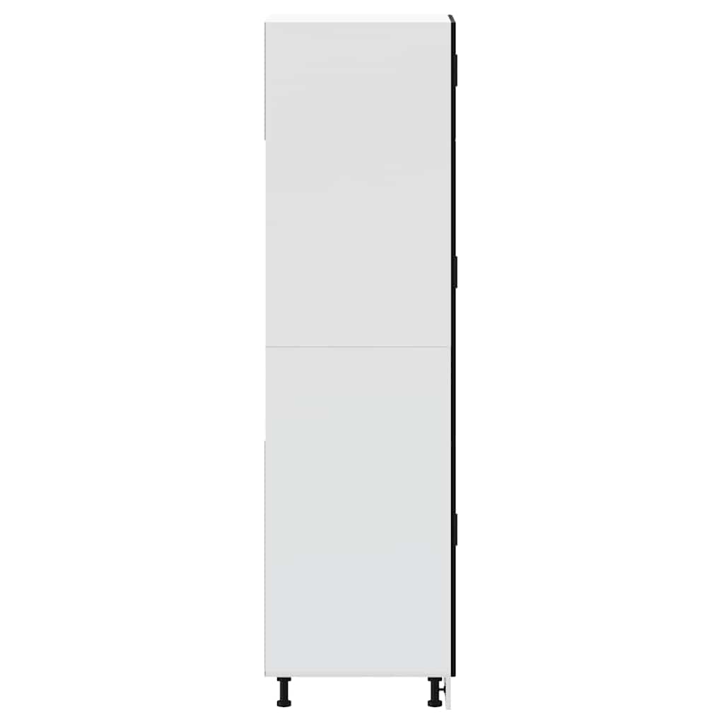 Kitchen Cupboard "Porto" Black Engineered Wood