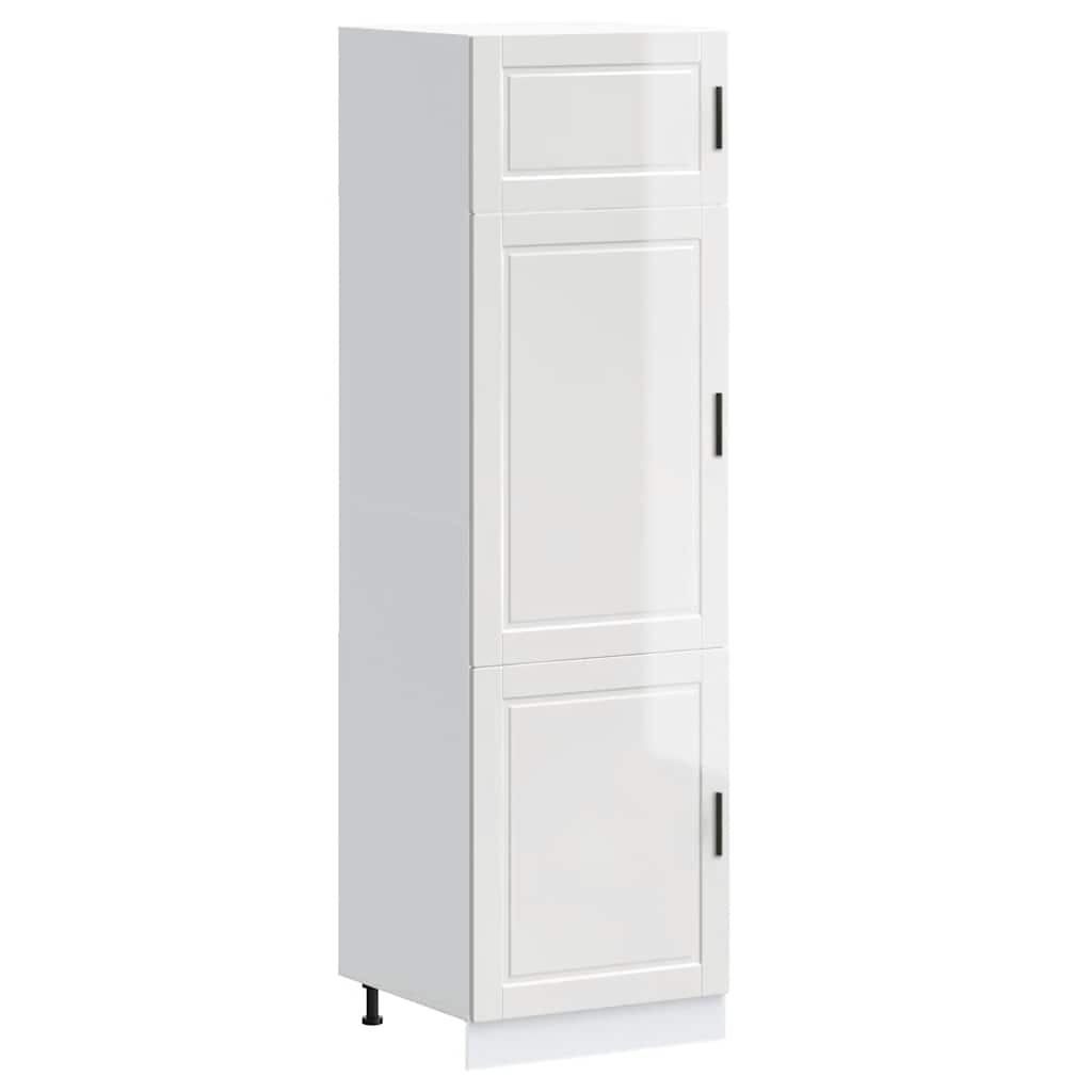 Kitchen Cupboard "Porto" High Gloss White Engineered Wood