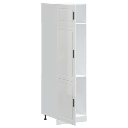 Kitchen Cupboard "Porto" High Gloss White Engineered Wood
