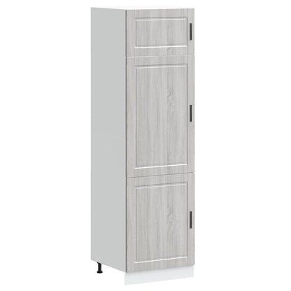 Kitchen Cupboard "Porto" Grey Sonoma Engineered Wood