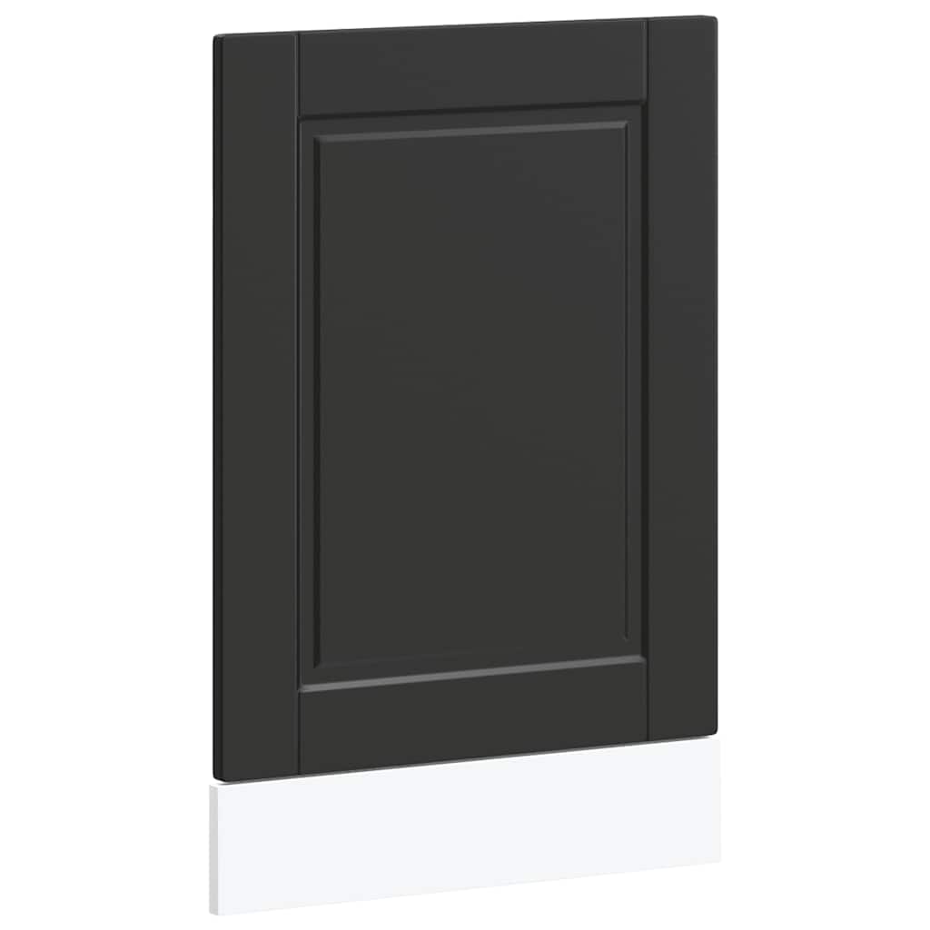 Dishwasher Panel Porto Black 45x1,5x57 cm Engineered Wood