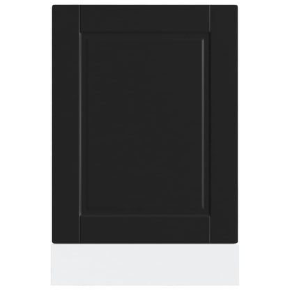 Dishwasher Panel Porto Black 45x1,5x57 cm Engineered Wood