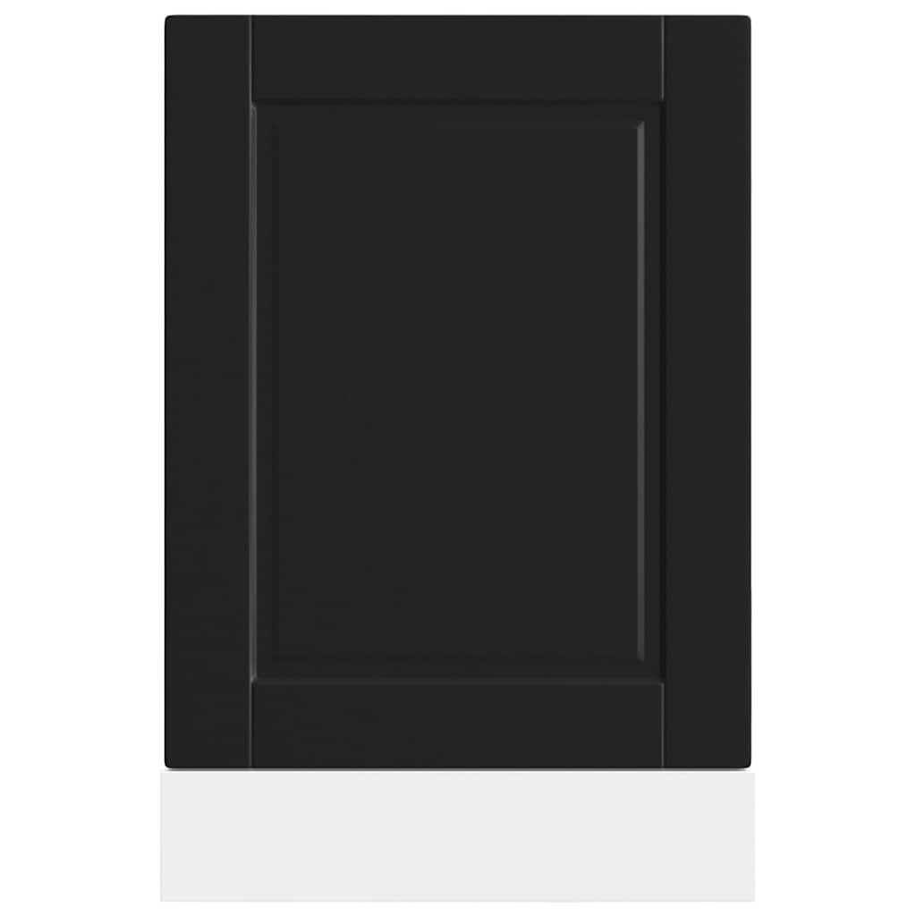 Dishwasher Panel Porto Black 45x1,5x57 cm Engineered Wood