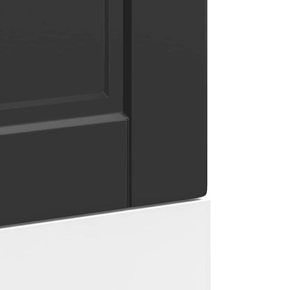 Dishwasher Panel Porto Black 45x1,5x57 cm Engineered Wood