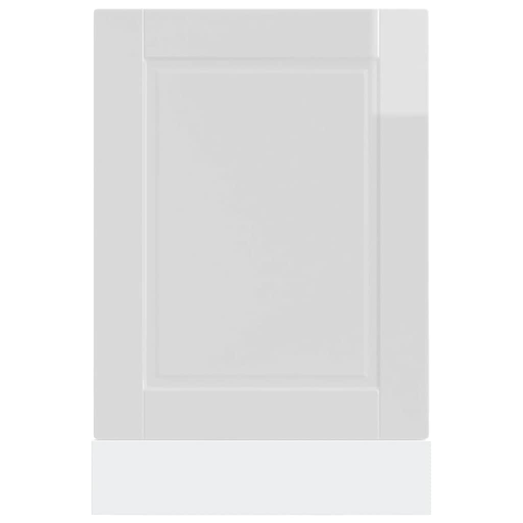 Dishwasher Panel Porto High Gloss White 45x1,5x57 cm Engineered Wood