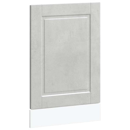 Dishwasher Panel Porto Concrete Grey 45x1,5x57 cm Engineered Wood