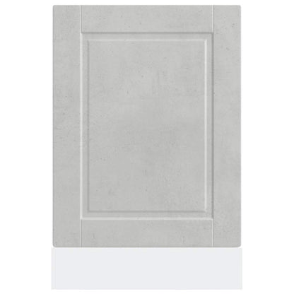 Dishwasher Panel Porto Concrete Grey 45x1,5x57 cm Engineered Wood