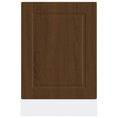 Dishwasher Panel Porto Brown Oak 45x1,5x57 cm Engineered Wood