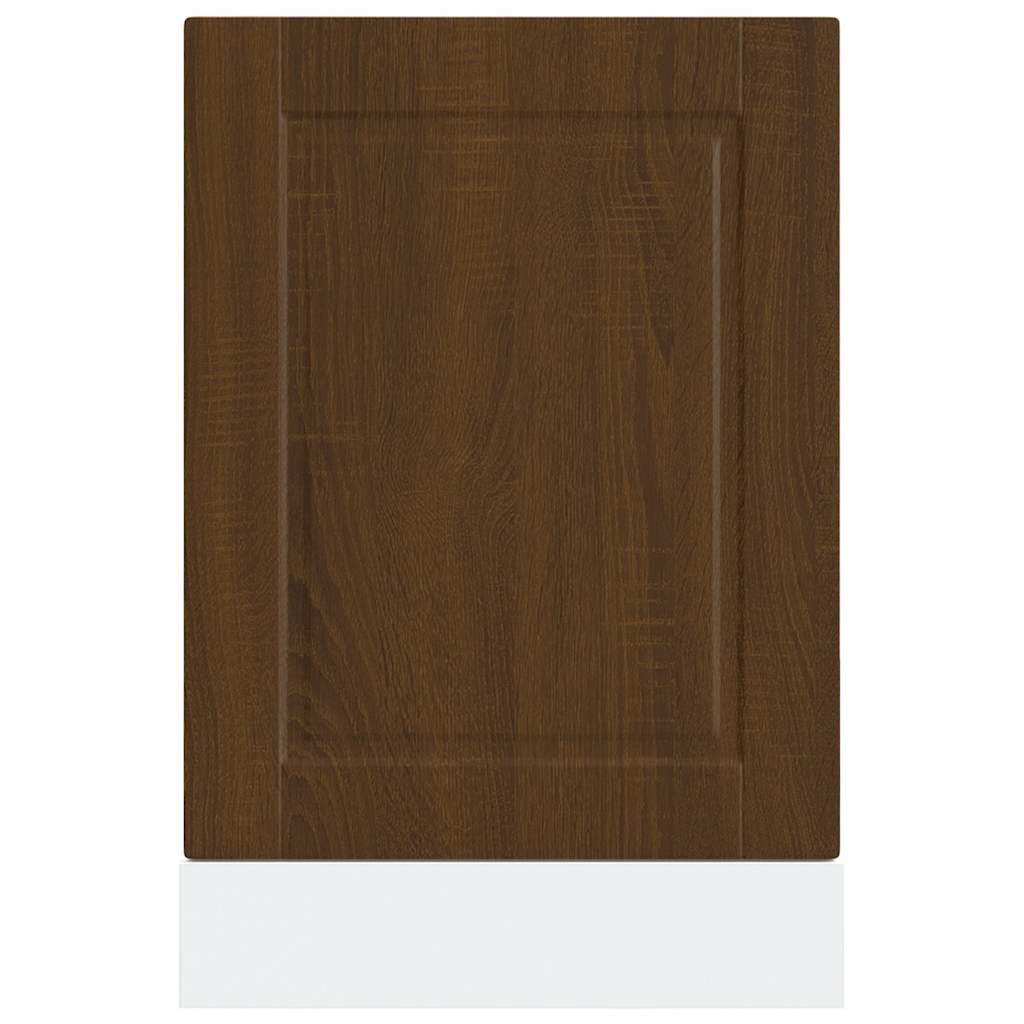 Dishwasher Panel Porto Brown Oak 45x1,5x57 cm Engineered Wood