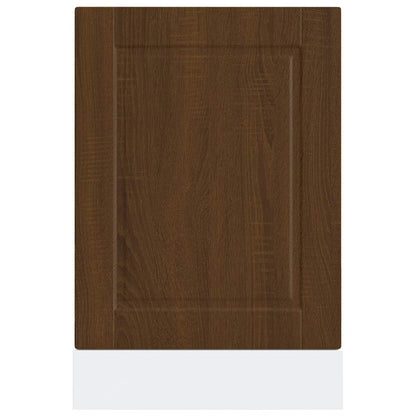 Dishwasher Panel Porto Brown Oak 45x1,5x57 cm Engineered Wood