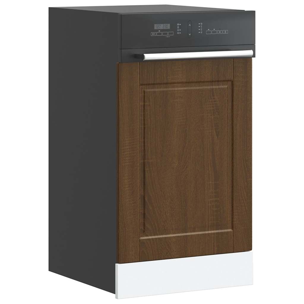 Dishwasher Panel Porto Brown Oak 45x1,5x57 cm Engineered Wood