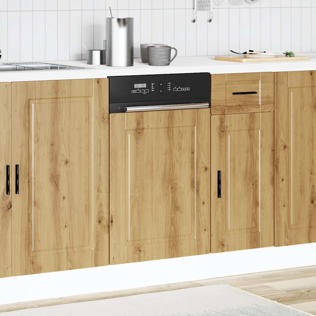 Dishwasher Panel Porto Artisan Oak 45x1,5x57 cm Engineered Wood