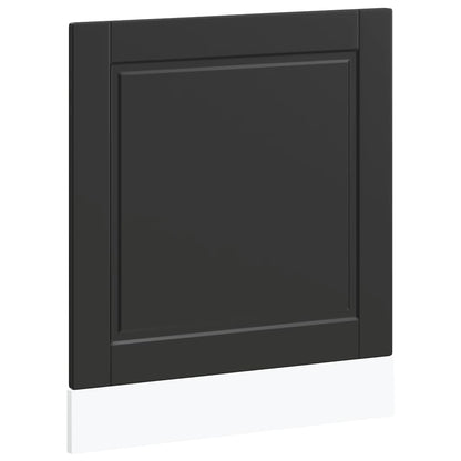 Dishwasher Panel Porto Black 60x1.5x57 cm Engineered Wood