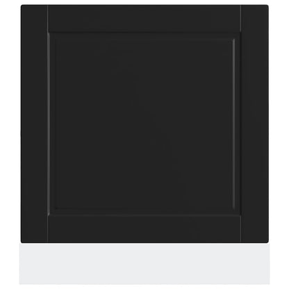 Dishwasher Panel Porto Black 60x1.5x57 cm Engineered Wood