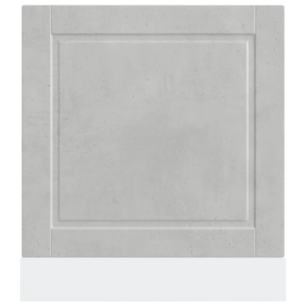 Dishwasher Panel Porto Concrete Grey 60x1.5x67 cm Engineered Wood