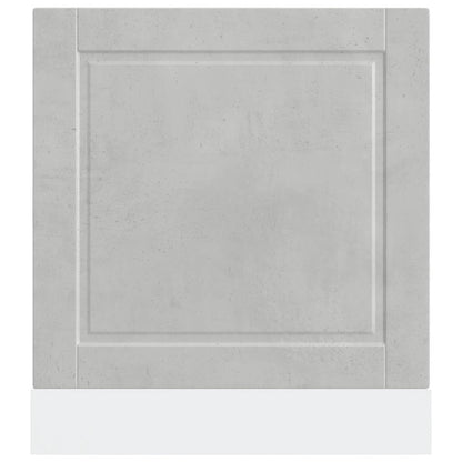 Dishwasher Panel Porto Concrete Grey 60x1.5x67 cm Engineered Wood