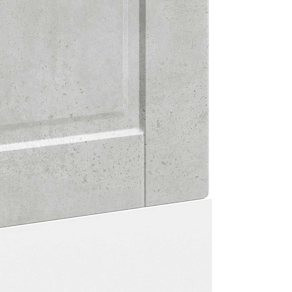 Dishwasher Panel Porto Concrete Grey 60x1.5x57 cm Engineered Wood