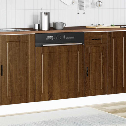Dishwasher Panel Porto Brown Oak 60x1.5x57 cm Engineered Wood