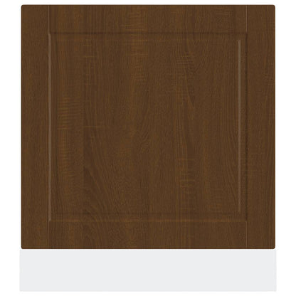 Dishwasher Panel Porto Brown Oak 60x1.5x57 cm Engineered Wood