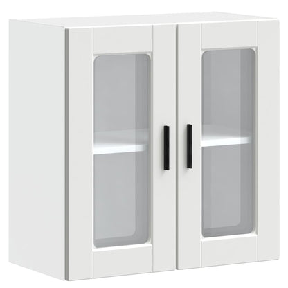 Kitchen Wall Cabinet with Glass Door Porto White