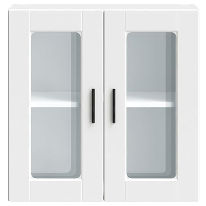 Kitchen Wall Cabinet with Glass Door Porto White