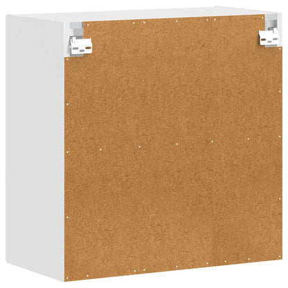 Kitchen Wall Cabinet with Glass Door Porto White