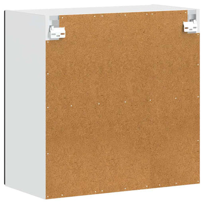 Kitchen Wall Cabinet with Glass Door Porto Black