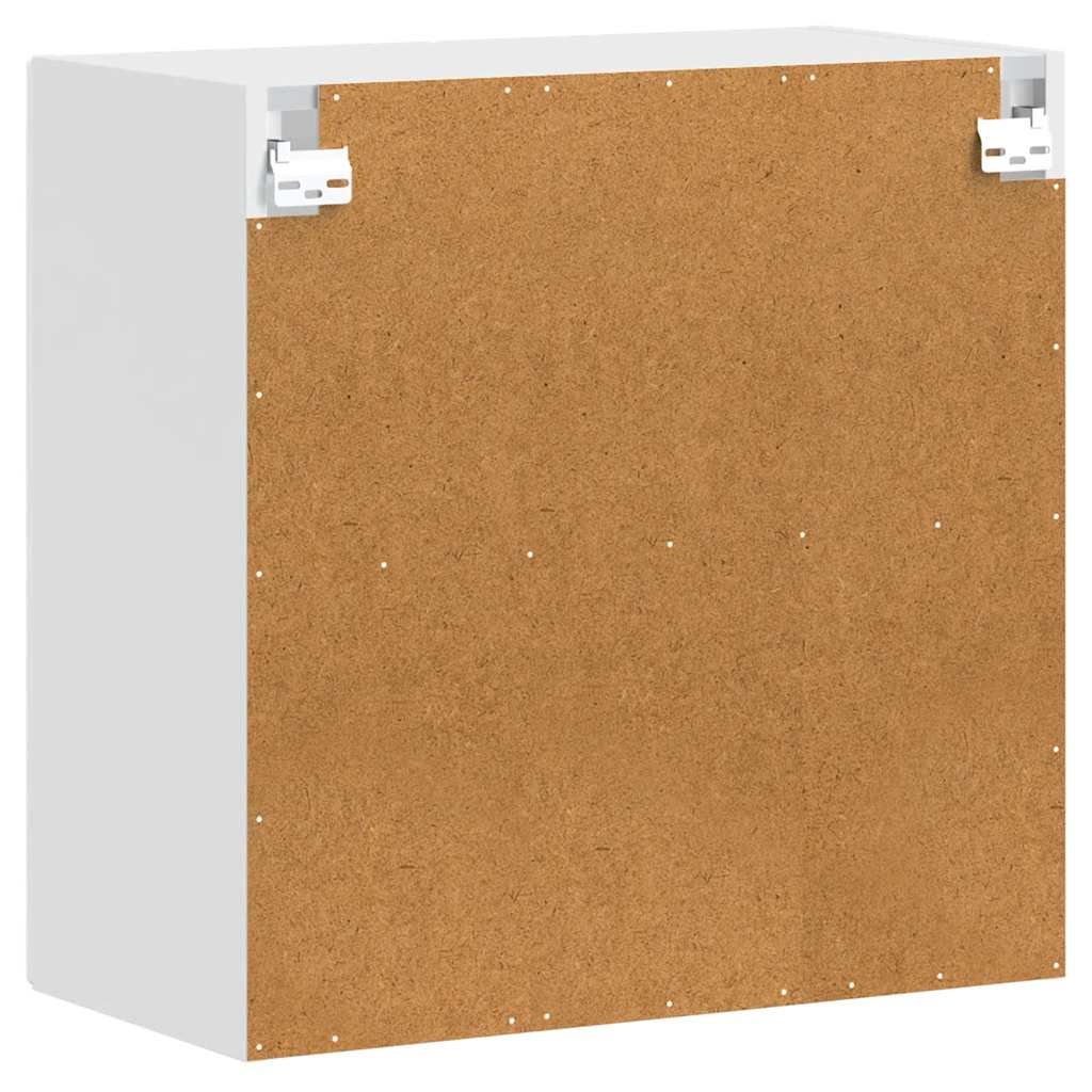 Kitchen Wall Cabinet with Glass Door "Porto" High Gloss White