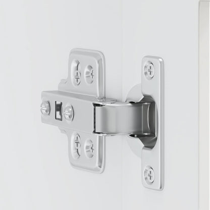 Kitchen Wall Cabinet with Glass Door "Porto" High Gloss White