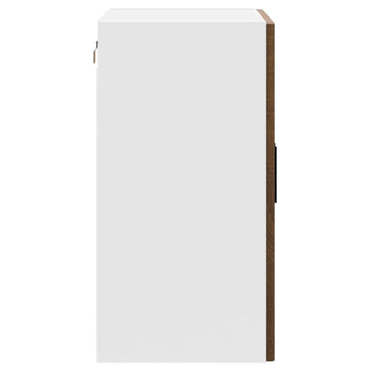Kitchen Wall Cabinet with Glass Door "Porto" Brown Oak