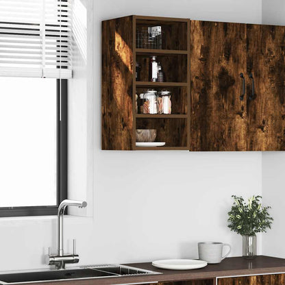 Hanging Cabinet Riga Smoked Oak 30x29.5x60 cm Engineered Wood